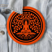 Happy Vesak Day Ronde Button 6,0 Cm (In situ)