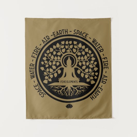 Happy Vesak Day Wandkleed (Voorkant)