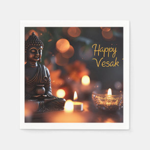Happy Vesak Napkins Servet
