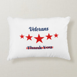 Happy Veterans Dag Accent Kussen