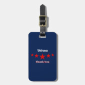 Happy Veterans Dag Bagagelabel (Voorkant verticaal)