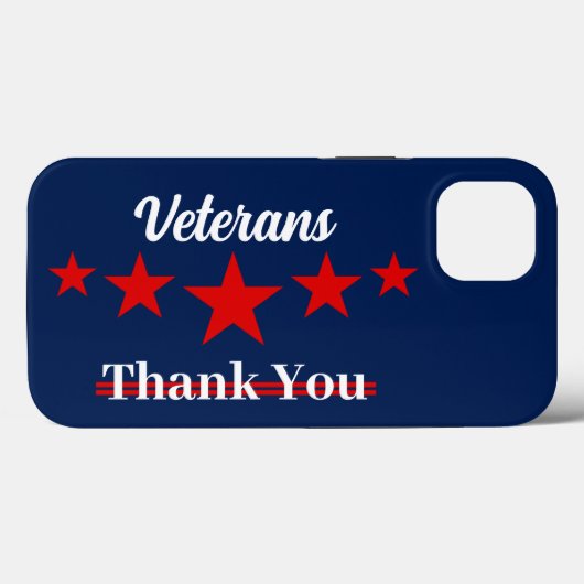 Happy Veterans Dag Case-Mate iPhone Case (Achterkant (horizontaal))