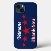 Happy Veterans Dag Case-Mate iPhone Case (Achterkant)