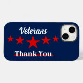 Happy Veterans Dag Case-Mate iPhone Case (Achterkant (horizontaal))