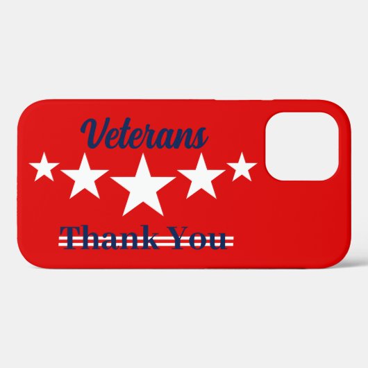 Happy Veterans Dag Case-Mate iPhone Case (Achterkant (horizontaal))