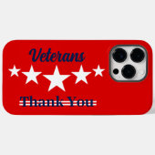 Happy Veterans Dag Case-Mate iPhone Case (Achterkant (horizontaal))