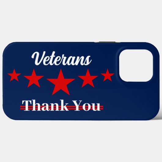 Happy Veterans Dag Case-Mate iPhone Case (Achterkant (horizontaal))
