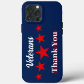Happy Veterans Dag Case-Mate iPhone Case (Achterkant)