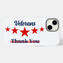 Happy Veterans Dag Case-Mate iPhone 14 Hoesje