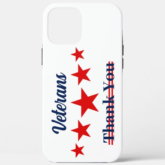 Happy Veterans Dag Case-Mate iPhone Case (Achterkant)