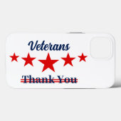 Happy Veterans Dag Case-Mate iPhone Case (Achterkant (horizontaal))