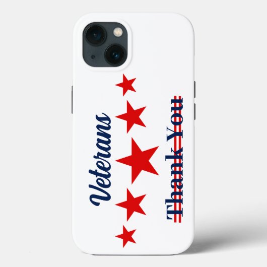 Happy Veterans Dag Case-Mate iPhone Case (Achterkant)