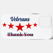 Happy Veterans Dag Case-Mate iPhone Case (Achterkant (horizontaal))