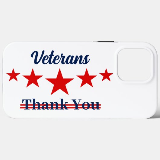 Happy Veterans Dag Case-Mate iPhone Case (Achterkant (horizontaal))