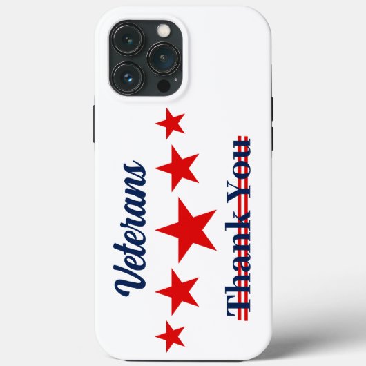 Happy Veterans Dag Case-Mate iPhone Case (Achterkant)