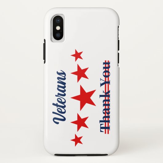 Happy Veterans Dag Case-Mate iPhone Case (Achterkant)