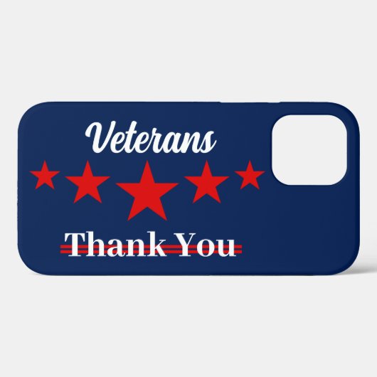Happy Veterans Dag Case-Mate iPhone Case (Achterkant (horizontaal))