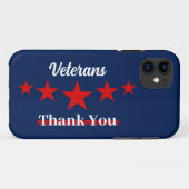 Happy Veterans Dag Case-Mate iPhone Case (Achterkant (horizontaal))