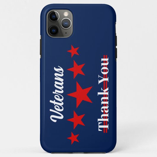 Happy Veterans Dag Case-Mate iPhone Case (Achterkant)