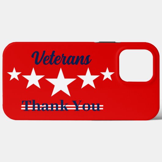 Happy Veterans Dag Case-Mate iPhone Case (Achterkant (horizontaal))
