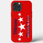 Happy Veterans Dag Case-Mate iPhone Case (Achterkant)
