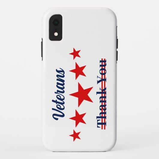 Happy Veterans Dag Case-Mate iPhone Case (Achterkant)