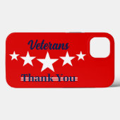 Happy Veterans Dag Case-Mate iPhone Case (Achterkant (horizontaal))