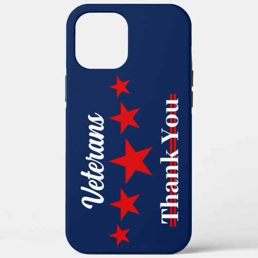Happy Veterans Dag Case-Mate iPhone Case (Achterkant)