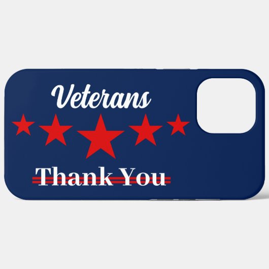 Happy Veterans Dag Case-Mate iPhone Case (Achterkant (horizontaal))
