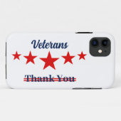 Happy Veterans Dag Case-Mate iPhone Case (Achterkant (horizontaal))