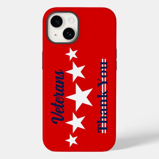 Happy Veterans Dag Case-Mate iPhone Case (Achterkant)