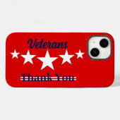 Happy Veterans Dag Case-Mate iPhone Case (Achterkant (horizontaal))