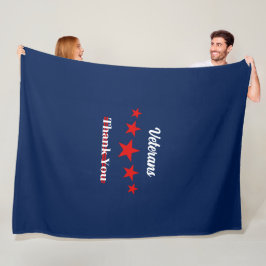 Happy Veterans Dag Fleece Deken