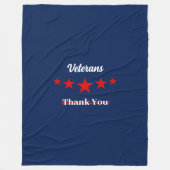 Happy Veterans Dag Fleece Deken (Voorkant)