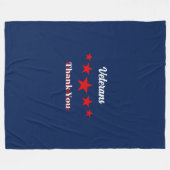 Happy Veterans Dag Fleece Deken (Voorkant (Horizontaal))