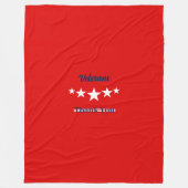 Happy Veterans Dag Fleece Deken (Voorkant)