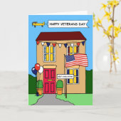Happy Veterans Dag Kaart (Gele Bloem)