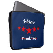Happy Veterans Dag Laptop Sleeve (Voorkant Rechts)