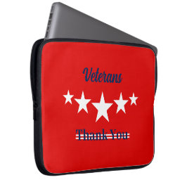 Happy Veterans Dag Laptop Sleeve