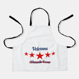 Happy Veterans Dag Schort