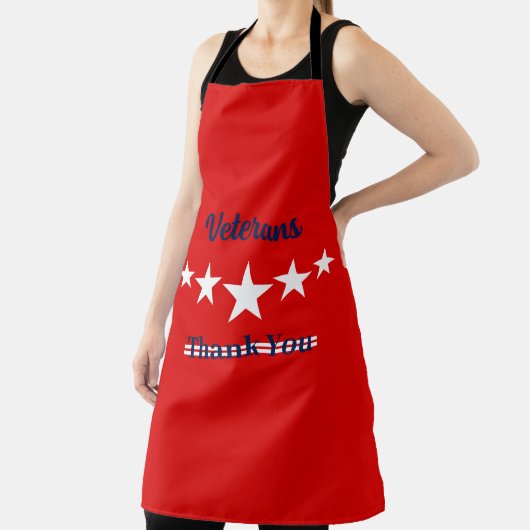 Happy Veterans Dag Schort (Insitu)