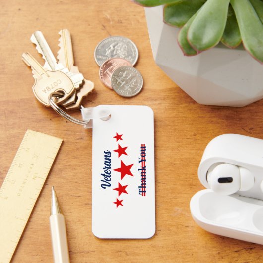 Happy Veterans Dag Sleutelhanger (Bureau)