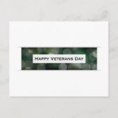Happy Veterans Day (bokeh) Briefkaart (Voorkant)