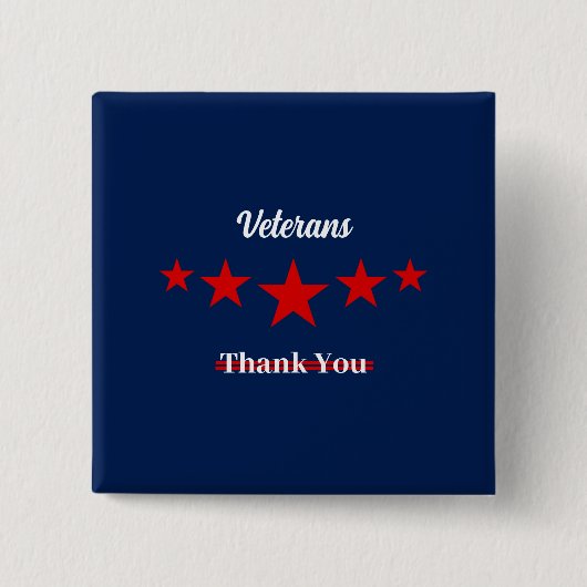 Happy Veterans Day Button (Voorkant)