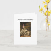 Happy Veterans Day Card Kaart (Gele Bloem)