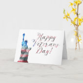 Happy Veterans Day Kaart (Gele Bloem)