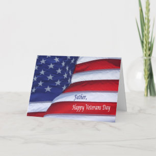 Happy Veterans Day Vader militair wenskaart Kaart