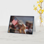 Happy Veterans Day Wenskaart Kaart (Gele Bloem)