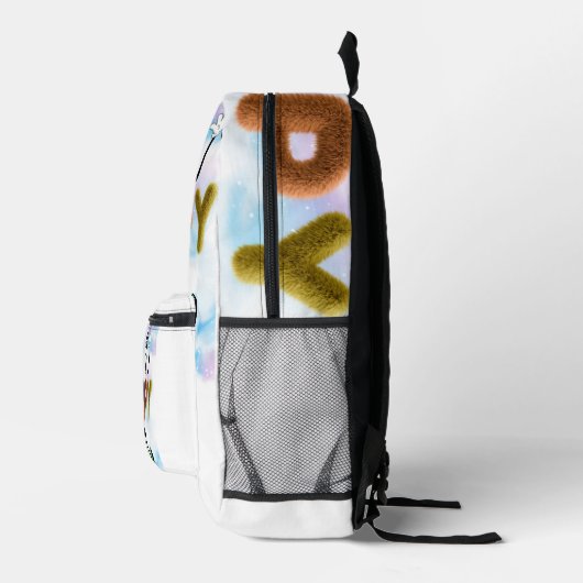 Happy Vibes Bedrukte Rugzak (Rechts)