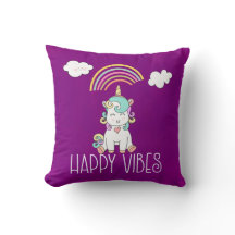 Happy Vibes Cute Smiling Unicorn